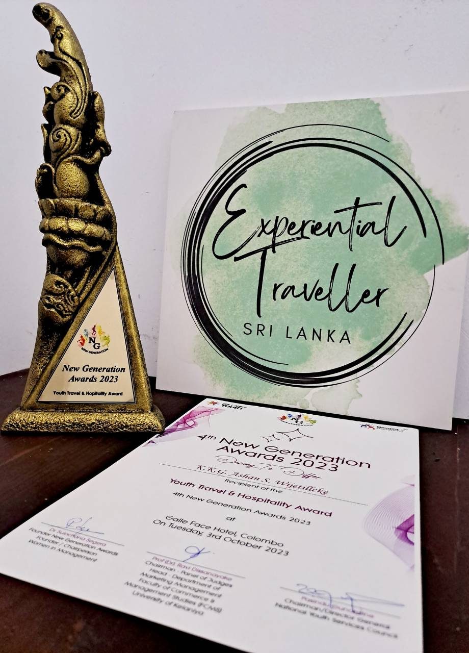 The Youth Travel and Hospitality Award trophy