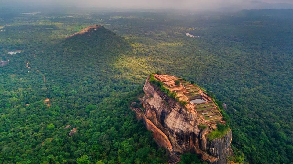 Inside the Dambulla cave temple — photograph