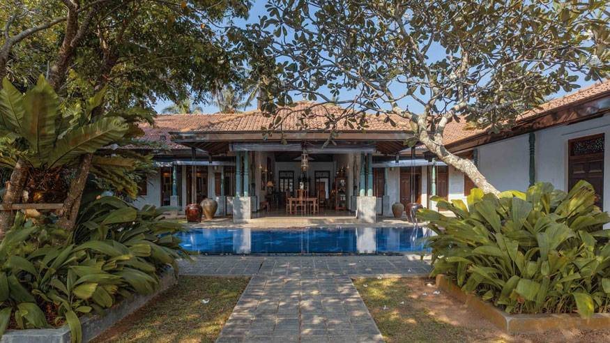 A secluded private villa
